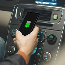 Carica l'immagine nel visualizzatore di Gallery, Caricabatterie per Auto con 2 Porte USB in Alluminio da 40W Tecnologia iSmart