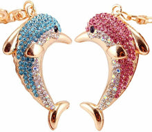 Carica l'immagine nel visualizzatore di Gallery, JPYH Grazioso Ciondolo A Forma Di Delfino Con Strass, Portachiavi Per Auto,