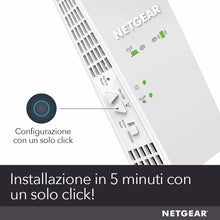 Carica l'immagine nel visualizzatore di Gallery, Ripetitore WiFi Extender Mesh Dual Band NETGEAR AC1750 EX6250, Porta Lan
