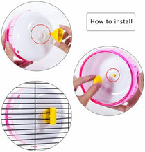 Carica l'immagine nel visualizzatore di Gallery, Ruota Silenziosa del Criceto, per Criceti in Plastica, Rosa