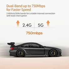 Carica l'immagine nel visualizzatore di Gallery, Tenda A15 Ripetitore Wifi Wireless,Velocità Dual Band AC750