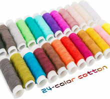 Carica l'immagine nel visualizzatore di Gallery, Accessori da cucito con custodia portatile, Kit completo con aghi fili 92 pezzi