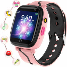 Carica l'immagine nel visualizzatore di Gallery, Smartwatch Bambini - Telefono con SOS Gioco Musica Camera Rosa