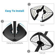 Carica l'immagine nel visualizzatore di Gallery, Lampada per Ombrellone, Luce Ombrellone da Giardino con 32 Leds(luce Bianca)