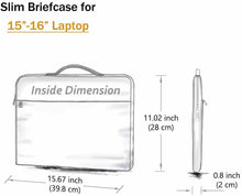 Carica l'immagine nel visualizzatore di Gallery, Borsa per portatile Laptop per computer da 16", Imbottita e resistente, Nero
