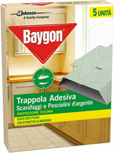 Carica l'immagine nel visualizzatore di Gallery, 5 x Trappola per insetti scarafaggi e pesciolini d'argento, Protezione adesiva