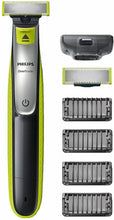 Carica l'immagine nel visualizzatore di Gallery, Regolabarba Philips QP2530/30 OneBlade con 4 pettini per regolare rifinire rade