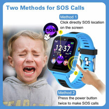Carica l'immagine nel visualizzatore di Gallery, Smartwatch Bambini - Telefono per con SOS 14 Giochi Blu