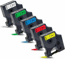 Carica l'immagine nel visualizzatore di Gallery, 5 x Etichette di ricambio compatibile per Dymo D1 LabelManager Labelpoint colori
