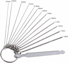 Carica l'immagine nel visualizzatore di Gallery, 13 x Aghi per limare ponti della chitarra, Mole in acciaio per Capotasto ukulele