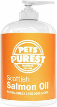 Carica l'immagine nel visualizzatore di Gallery, Pets Purest 100% Naturale Puro Scozzese Olio di Salmone Omega 3 6 9 500 ml