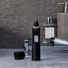 Carica l'immagine nel visualizzatore di Gallery, Regola peli per Viso Barba Orecchie Naso Panasonic ER-GN300K503 a batteria, Nero