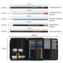 Carica l'immagine nel visualizzatore di Gallery, Professionale Matite Colorate Kit per Schizzo e Disegno Artistico,70 Colori...