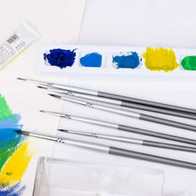 Carica l'immagine nel visualizzatore di Gallery, WLOT, Set di 6 pennelli in Miniatura per Dettagli, Modelli Warhammer,...