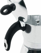 Carica l'immagine nel visualizzatore di Gallery, Caffettiera da 2 tazze in alluminio da 80 mm per caffè con doppia crema, 90 ml