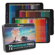 Carica l'immagine nel visualizzatore di Gallery, Zenacolor 72 Matite Colorate Acquerellabili, Numerate, con Pennello in 72