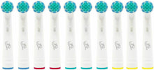 Carica l'immagine nel visualizzatore di Gallery, 8 x Testine compatibili di ricambio per spazzolino elettrico Oral B + Cappucci