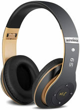 Carica l'immagine nel visualizzatore di Gallery, Cuffie wireless Bluetooth 5.0 con comandi su padiglione Audio stereo, Pieghevole