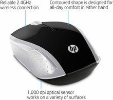 Carica l'immagine nel visualizzatore di Gallery, HP PC 200 Mouse Wireless, Argento- Compatibile con Windows XP/Vista/7/8/10