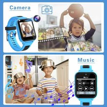 Carica l'immagine nel visualizzatore di Gallery, Smartwatch Bambini - Telefono per con SOS 14 Giochi Blu