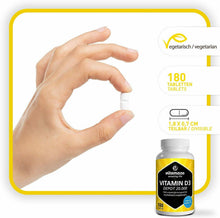 Carica l'immagine nel visualizzatore di Gallery, Vitamaze Vitamina D3 ad alto dosaggio 20000 UI(dose per 20 giorni) 180 compresse