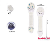Carica l'immagine nel visualizzatore di Gallery, Kit Sicurezza Bambini Casa in Resina ABS - Chiusure Blocca Cassetti per...
