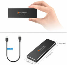 Carica l'immagine nel visualizzatore di Gallery, Adattatore m2 NGFF a USB 3.0, per 2230 2242 2260 2280 SSD Supporta UASP B Key