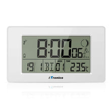 Carica l'immagine nel visualizzatore di Gallery, iTronics Orologio Radio da Parete Digitale con Indicatore di Temperatura...