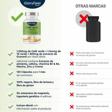 Carica l'immagine nel visualizzatore di Gallery, Integratore Caffè Verde + Te Verde + Guaranà + Caffeina,Vitamina B2+B6,gloryfeel