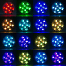 Carica l'immagine nel visualizzatore di Gallery, LED Sommergibili Con Telecomando 4 Pezzi,Luce LED Sommergibili, Impermeabile