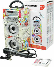 Carica l'immagine nel visualizzatore di Gallery, DYNASONIC - Cassa Bluetooth portatile con Karaoke modalità 2 TWS, 2 microfoni