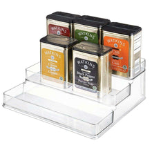 Carica l'immagine nel visualizzatore di Gallery, iDesign Organizer cucina, Grande scaffale cucina a 3 ripiani in plastica,...