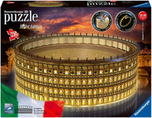 Carica l'immagine nel visualizzatore di Gallery, Puzzle 3D Colosseo Night Edition Ravensburger 216 Pezzi numerati 32 x 26 x 10 cm