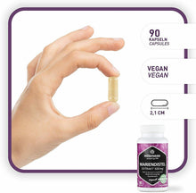 Carica l'immagine nel visualizzatore di Gallery, Cardo Mariano Capsule ad Alto Dosaggio e Vegano, 90 Capsule per 3 Mesi 500 mg