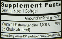 Carica l'immagine nel visualizzatore di Gallery, Healthy Origins Vitamin D-3 1000iu 360 softgels - Vitamina D3