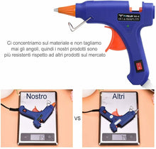 Carica l'immagine nel visualizzatore di Gallery, Pistola per colla a caldo + 50 stick di colla, Riscaldamento rapido, Grilletto