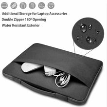 Carica l'immagine nel visualizzatore di Gallery, Borsa per portatile Laptop per computer da 16", Imbottita e resistente, Nero
