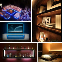 Carica l'immagine nel visualizzatore di Gallery, Striscia a LED RGB da 2 m, Luci stroboscopiche impermeabili a batteria LED,...