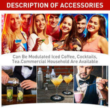 Carica l'immagine nel visualizzatore di Gallery, Samione Cocktail Shaker Set, 7 Pezzi Kit da Barman in Acciaio Inox...