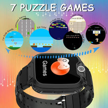 Carica l'immagine nel visualizzatore di Gallery, YENISEY Smartwatch per Bambini con Lettore Musicale - Gioco Puzzle viola
