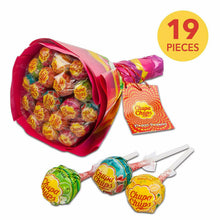 Carica l'immagine nel visualizzatore di Gallery, Bouquet di 19 pezzi di Lecca Lecca Chupa Chups, Gusto Frutti Assortiti