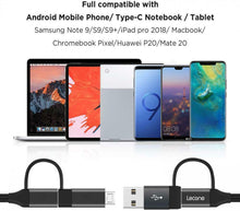 Carica l'immagine nel visualizzatore di Gallery, Lecone 4 in 1 Multi Cavo USB C di Ricarica con Trasferimento Dati, [1 1 Pack