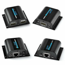 Carica l'immagine nel visualizzatore di Gallery, HDMI Network Extender sopra Cat6/ 6a / 7 cavo singolo con loop-out HDMI