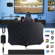 Carica l'immagine nel visualizzatore di Gallery, Antenna per TV da interno HDTV Supporto 4K HD VHF UHF FM DTT Guadagno segnale