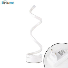 Carica l'immagine nel visualizzatore di Gallery, ELINKUME Lampada da comodino a spirale LED, 12W TL008-bianco-bianco caldo