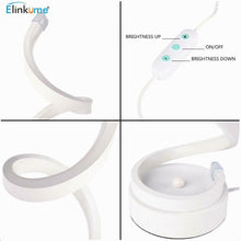 Carica l'immagine nel visualizzatore di Gallery, ELINKUME Lampada da comodino a spirale LED, 12W TL008-bianco-bianco caldo