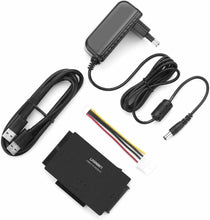 Carica l'immagine nel visualizzatore di Gallery, Adattatore per HDD SSD esterni da 2.5" e 3.5", Attacco SATA IDE USB 3.0, DC 12 V