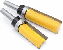 Carica l'immagine nel visualizzatore di Gallery, DingGreat 4Pcs Fresa a Taglienti Diritti per Rifilare con Cuscinetto, con codolo