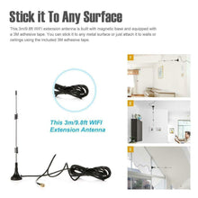 Carica l'immagine nel visualizzatore di Gallery, Cavo di prolunga per antenna WiFi Tonton 10FT / 3M 7dBi con base magnetica...