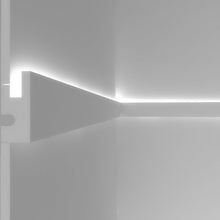Carica l'immagine nel visualizzatore di Gallery, Cornice per illuminazione indiretta led a parete o soffitto - EL301 (1,15 metri)